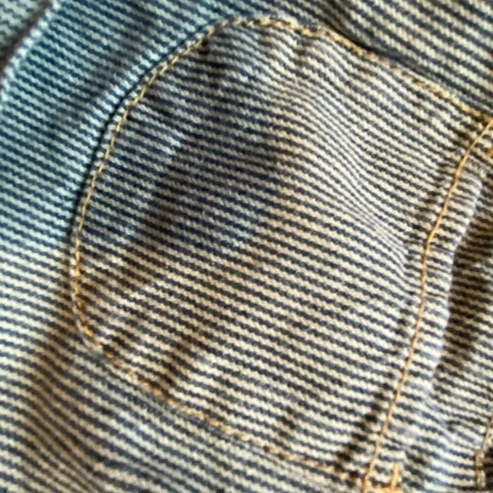 Osh Kosh Genuine Kids Navy Denim Striped Cuffed Shorts Size 2T